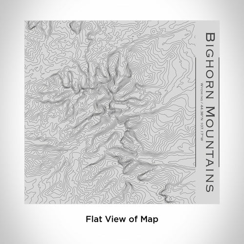 Bighorn Mountains - Wyoming Engraved Topographic Map Tumbler