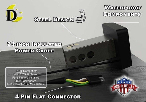 3rd Armored Division LED Hitch Cover - Brake Light